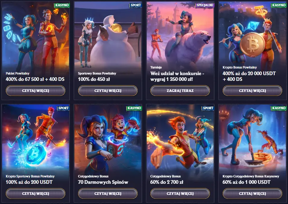 Lolajack Casino — bonus powitalny 100% do 2 000 € + 150 FS